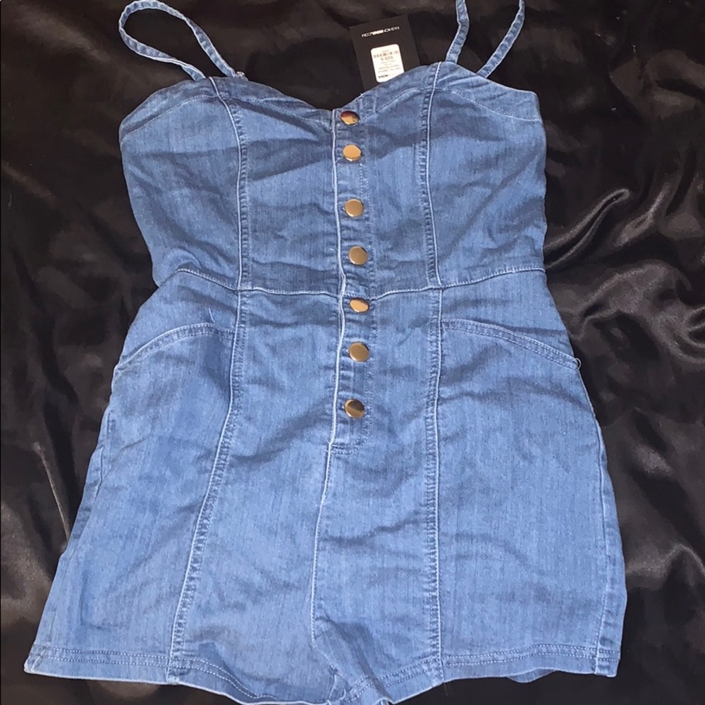 Got You Jealous Denim Romper